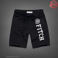 heren abercrombie and fitch athletic shorts katoen zwart wit On Sale Goedkoop 0l29w278